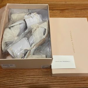 Loeffler Randall Camellia heels in Pearl